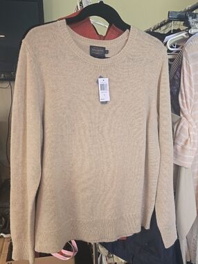 Pendleton Women's Crewneck Sweater in Beige Washable NWT